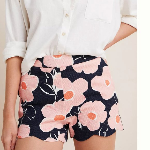 Anthropologie Pants - NWOT anthropologie georgie scalloped shorts floral
